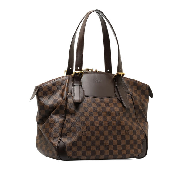 ルイ ヴィトン ダミエ ヴェローナGM ハンドバッグ トートバッグ N41119 エベヌ ブラウン PVC レザー レディース LOUIS VUITTON 【中古】