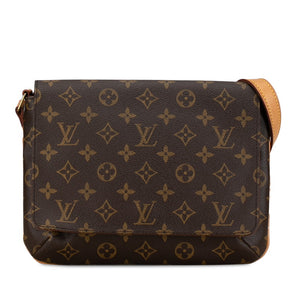 ルイ ヴィトン モノグラム ミュゼット タンゴ ショート ショルダーバッグ M51257 ブラウン PVC レザー レディース LOUIS VUITTON 【中古】