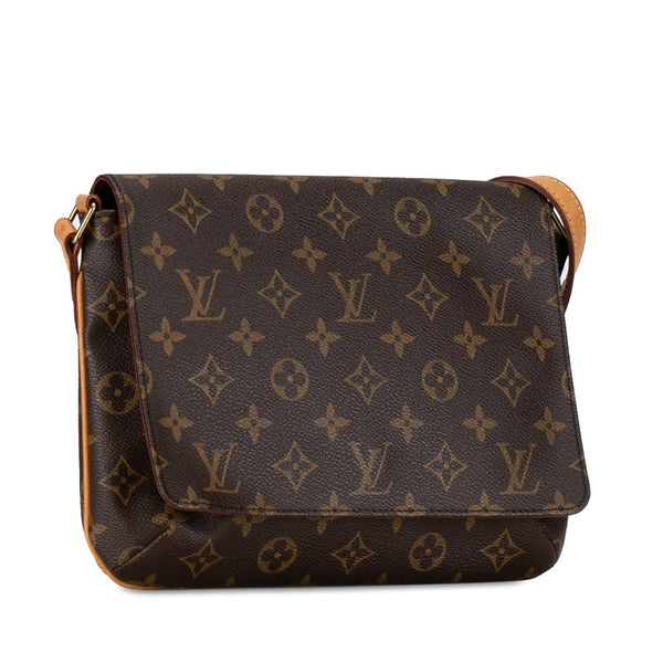 ルイ ヴィトン モノグラム ミュゼット タンゴ ショート ショルダーバッグ M51257 ブラウン PVC レザー レディース LOUIS VUITTON 【中古】