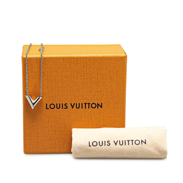 ルイ ヴィトン エセンシャル V ネックレス M63197 シルバー メタル レディース LOUIS VUITTON 【中古】