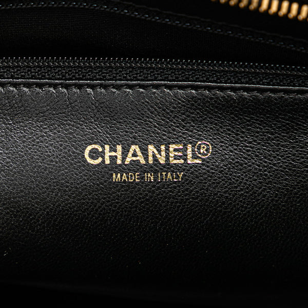 シャネル マトラッセ 復刻トート ココマーク トートバッグ ブラック キャビアスキン レディース CHANEL 【中古】