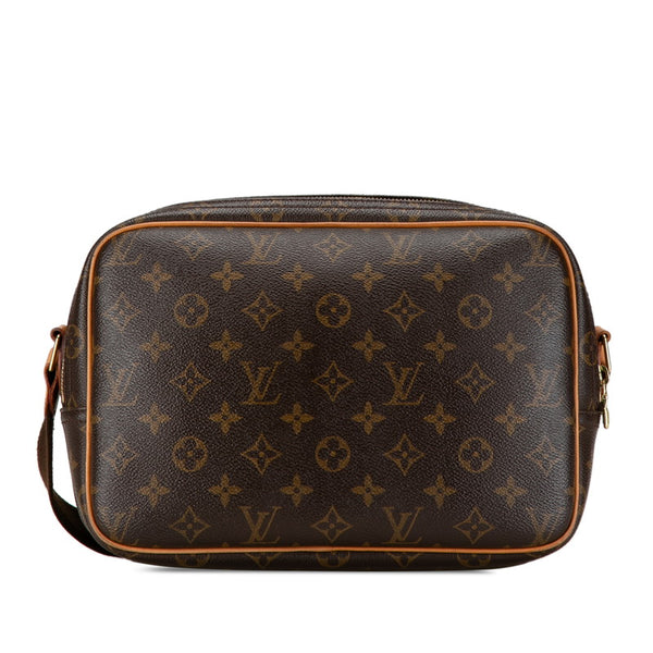 ルイ ヴィトン モノグラム  リポーターPM 斜め掛け ショルダーバッグ  M45254 ブラウン PVC レザー レディース LOUIS VUITTON 【中古】