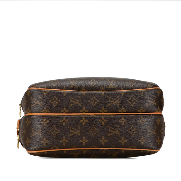 ルイ ヴィトン モノグラム  リポーターPM 斜め掛け ショルダーバッグ  M45254 ブラウン PVC レザー レディース LOUIS VUITTON 【中古】