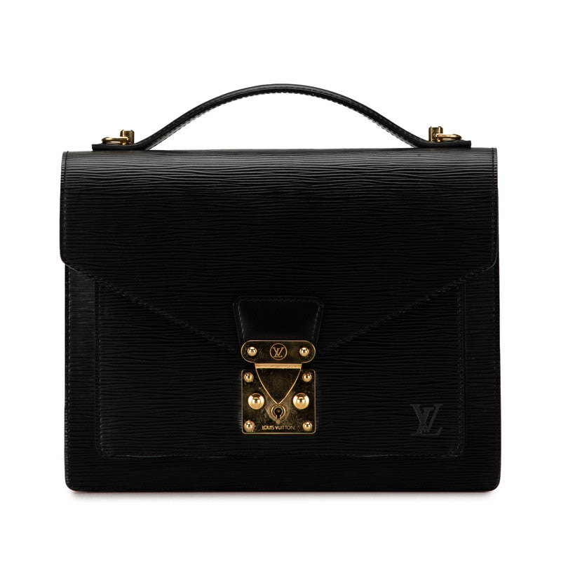 ルイ ヴィトン エピ モンソー ハンドバッグ M52122 ノワール ブラック レザー レディース LOUIS VUITTON 【中古】