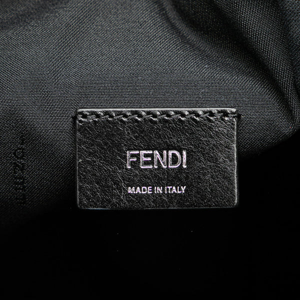 フェンディ ズッカ リュック バックパック 7VZ047 ブラック ブラウン ナイロン レザー メンズ FENDI 【中古】