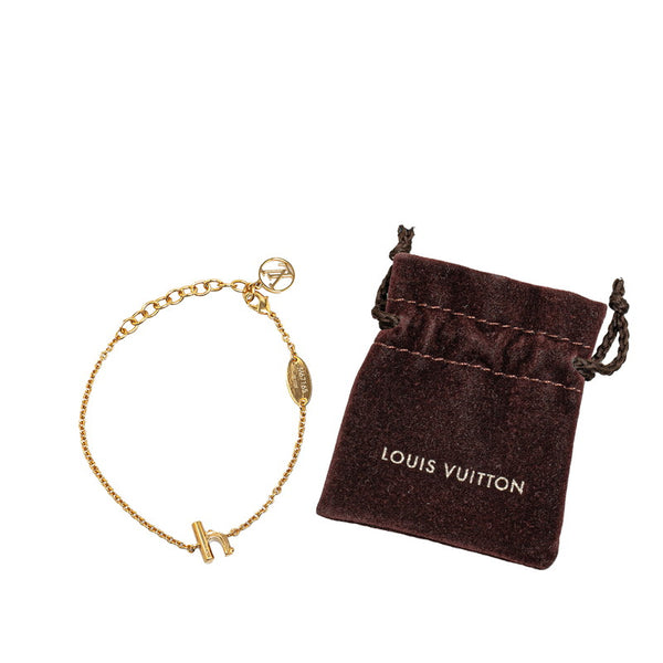 ルイ ヴィトン LOVE＆ME H ブレスレット M67165 ゴールド メッキ レディース LOUIS VUITTON 【中古】