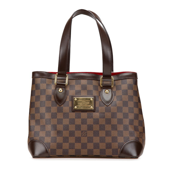 ルイ ヴィトン ダミエ ハムステッドPM トートバッグ ハンドバッグ N51205 エベヌ ブラウン PVC レザー レディース LOUIS VUITTON 【中古】