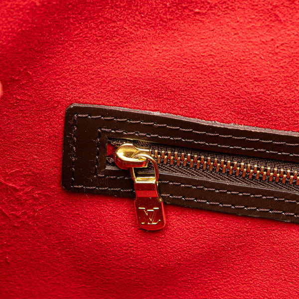 ルイ ヴィトン ダミエ ハムステッドPM トートバッグ ハンドバッグ N51205 エベヌ ブラウン PVC レザー レディース LOUIS VUITTON 【中古】