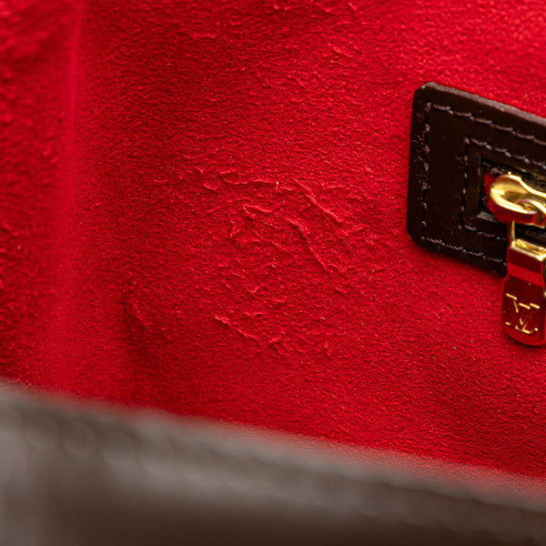 ルイ ヴィトン ダミエ ハムステッドPM トートバッグ ハンドバッグ N51205 エベヌ ブラウン PVC レザー レディース LOUIS VUITTON 【中古】