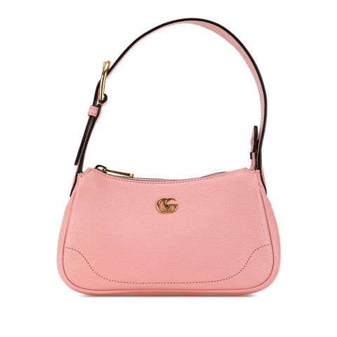 グッチ GGマーモント アフロディーテ ショルダーバッグ 739076 ピンク レザー レディース GUCCI 【中古】