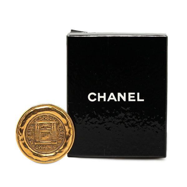 シャネル ヴィンテージ 31 RUE CAMBON カンボン ブローチ ゴールド メッキ レディース CHANEL 【中古】