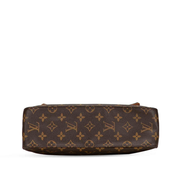 ルイ ヴィトン モノグラム ミニルーピング ショルダーバッグ ハンドバッグ M51147 ブラウン PVC レザー レディース LOUIS VUITTON 【中古】