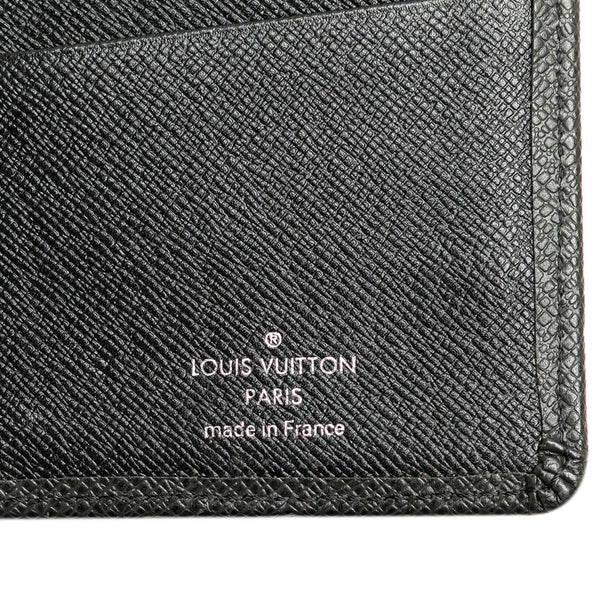 ルイ ヴィトン タイガ ポルトフォイユ ブラザ 長財布 M32572 ブラック レザー メンズ LOUIS VUITTON 【中古】