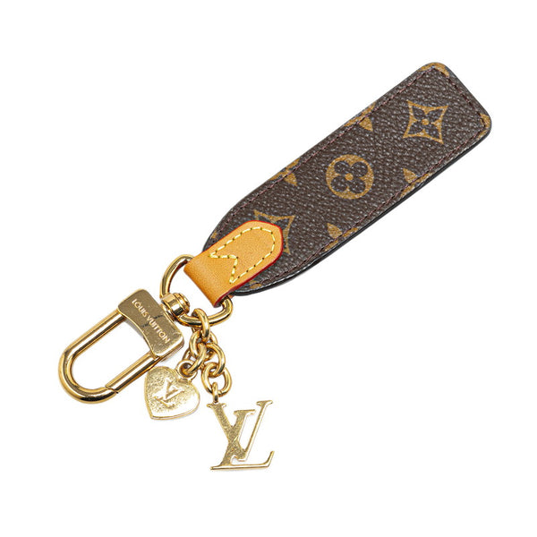 ルイ ヴィトン モノグラム ポルトクレ LVチェリシュド キーホルダー M01184 ブラウン PVC レザー レディース LOUIS VUITTON 【中古】