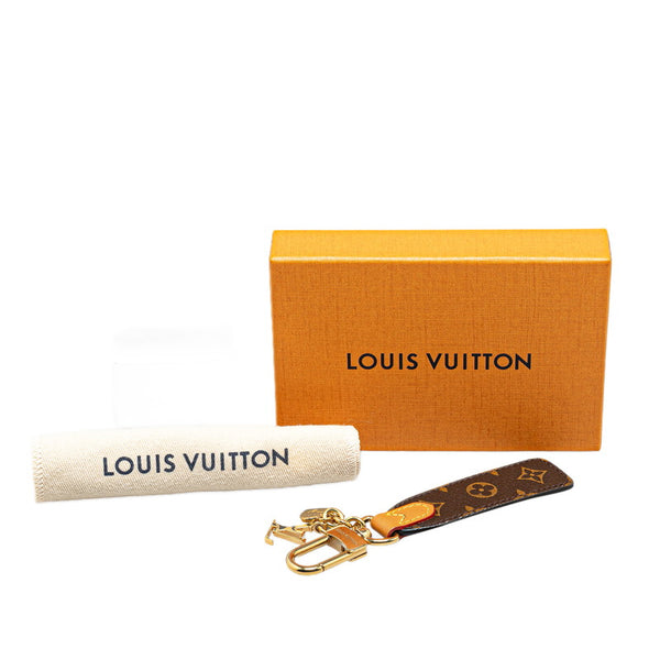 ルイ ヴィトン モノグラム ポルトクレ LVチェリシュド キーホルダー M01184 ブラウン PVC レザー レディース LOUIS VUITTON 【中古】