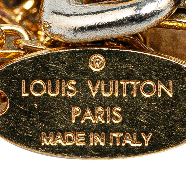 ルイ ヴィトン ブレスレット ナノグラム ベルト モチーフ ブレスレット M64704 ゴールド メッキ レディース LOUIS VUITTON 【中古】