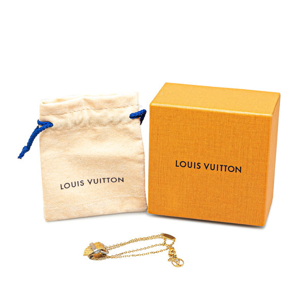 ルイ ヴィトン ブレスレット ナノグラム ベルト モチーフ ブレスレット M64704 ゴールド メッキ レディース LOUIS VUITTON 【中古】