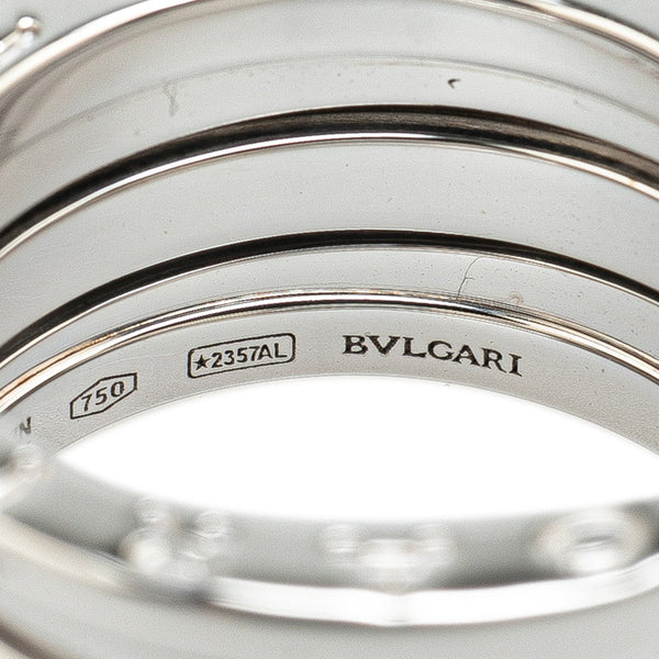 ブルガリ ビーゼロワン 3バンド リング 指輪 #53 K18WG ホワイトゴールド レディース BVLGARI 【中古】