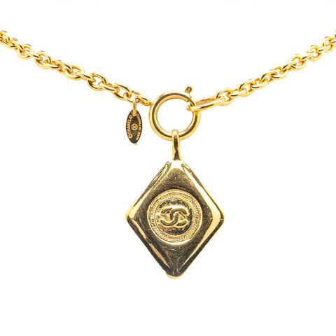 シャネル ヴィンテージ ココマーク チェーン ネックレス ゴールド メッキ レディース CHANEL 【中古】
