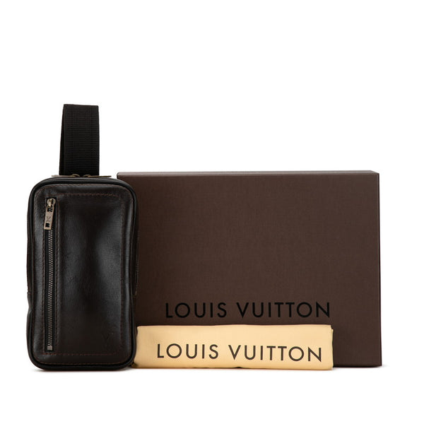 ルイ ヴィトン ユタ スィウ ボディバッグ ウエストバッグ M92535 ブラウン レザー レディース LOUIS VUITTON 【中古】