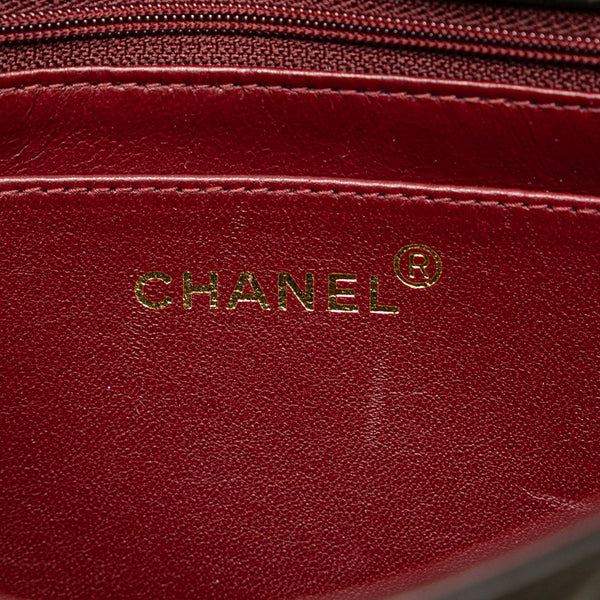 シャネル マトラッセ ダイアナ23 チェーン ショルダーバッグ  ブラック ラムスキン レディース CHANEL 【中古】