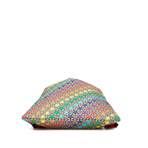 グッチ GGスプリーム スター シェリーライン リュック バックパック 550775 ピンク マルチカラー PVC レザー ナイロン レディース GUCCI 【中古】