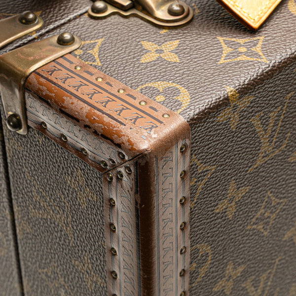 ルイ ヴィトン モノグラム プレジデント クラソール アタッシュケース トランク M53012 ブラウン PVC レザー メンズ LOUIS VUITTON 【中古】
