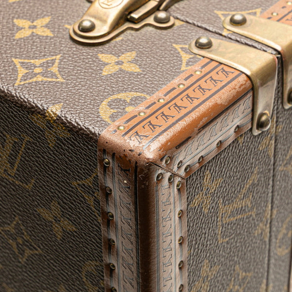 ルイ ヴィトン モノグラム プレジデント クラソール アタッシュケース トランク M53012 ブラウン PVC レザー メンズ LOUIS VUITTON 【中古】
