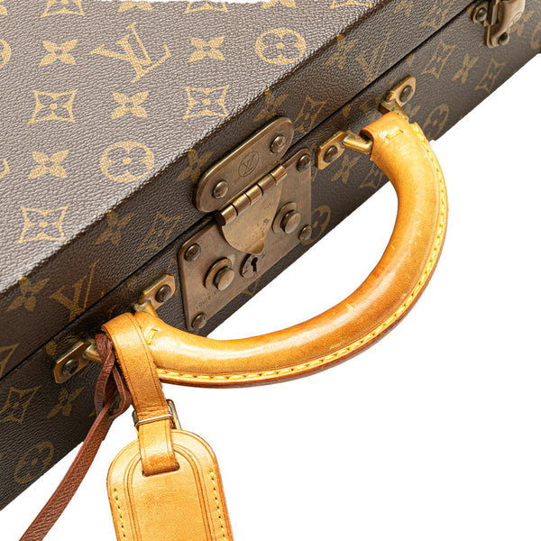 ルイ ヴィトン モノグラム プレジデント クラソール アタッシュケース トランク M53012 ブラウン PVC レザー メンズ LOUIS VUITTON 【中古】