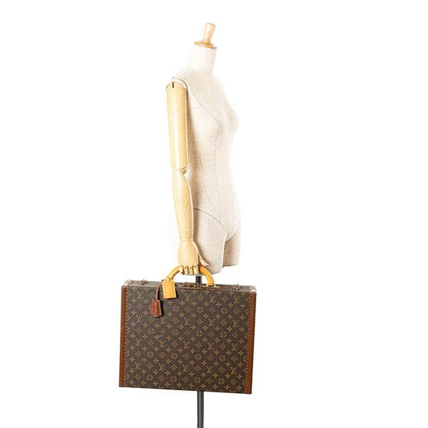 ルイ ヴィトン モノグラム プレジデント クラソール アタッシュケース トランク M53012 ブラウン PVC レザー メンズ LOUIS VUITTON 【中古】