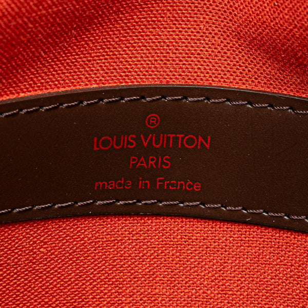 ルイ ヴィトン ダミエ ナヴィグリオ 斜め掛け ショルダーバッグ N45255 ブラウン PVC レザー レディース LOUIS VUITTON 【中古】