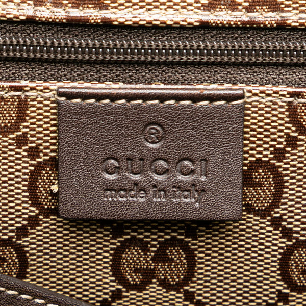 グッチ GGクリスタル ハンドバッグ トートバッグ 130736 ベージュ ブラウン PVC レザー レディース GUCCI 【中古】