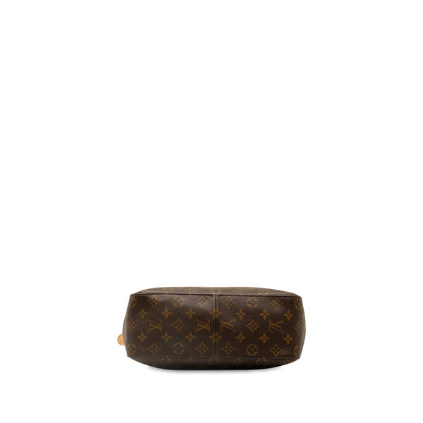 ルイ ヴィトン モノグラム ルーピングGM ショルダーバッグ ハンドバッグ M51145 ブラウン PVC レザー レディース LOUIS VUITTON 【中古】