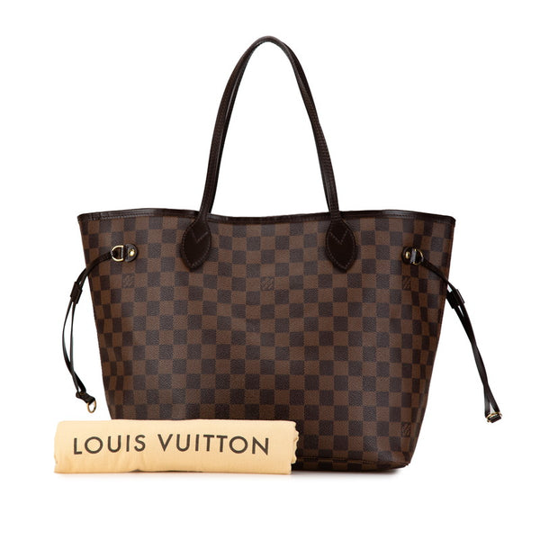 ルイ ヴィトン ダミエ ネヴァーフルMM トートバッグ N41358 ブラウン PVC レザー レディース LOUIS VUITTON 【中古】