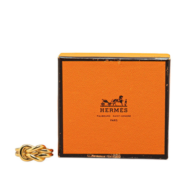 エルメス アタメ スカーフリング ゴールド メッキ レディース HERMES 【中古】