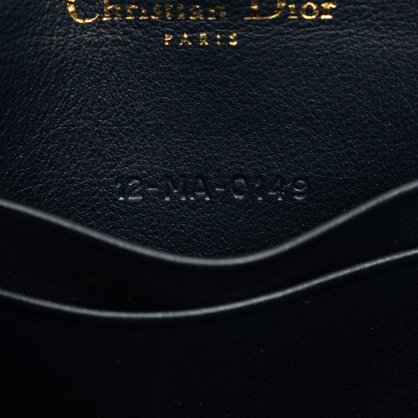 ディオール トロッター サドル ベルトポーチ ベルトバッグ S5619CTZQ ネイビー キャンバス レザー レディース Dior 【中古】