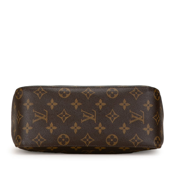 ルイ ヴィトン モノグラム ルーピングMM ショルダーバッグ ハンドバッグ M51146 ブラウン PVC レザー レディース LOUIS VUITTON 【中古】