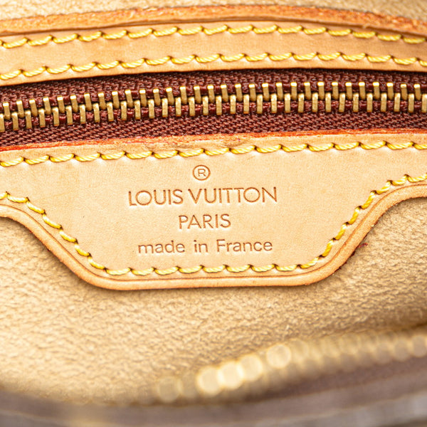 ルイ ヴィトン モノグラム ルーピングMM ショルダーバッグ ハンドバッグ M51146 ブラウン PVC レザー レディース LOUIS VUITTON 【中古】