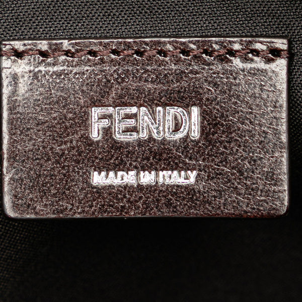 フェンディ ズッカ ハンドバッグ ショルダーバッグ 2WAY 7VA570 ブラウン キャンバス レザー レディース FENDI 【中古】