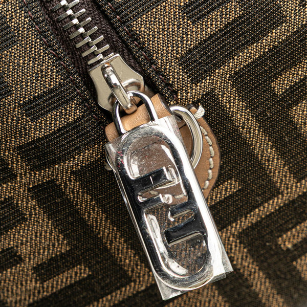 フェンディ ズッカ ハンドバッグ ショルダーバッグ 2WAY 7VA570 ブラウン キャンバス レザー レディース FENDI 【中古】