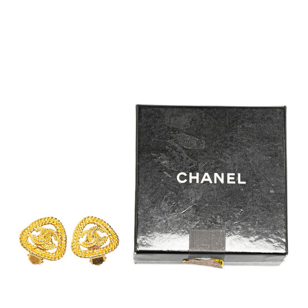 シャネル ヴィンテージ チェーン ココマーク イヤリング ゴールド メッキ レディース CHANEL 【中古】