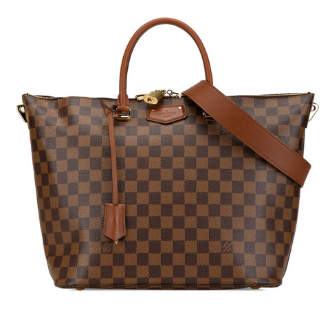 ルイ ヴィトン ダミエ ベルモント ハンドバッグ ショルダーバッグ 2WAY N63169 ブラウン PVC レザー レディース LOUIS VUITTON 【中古】