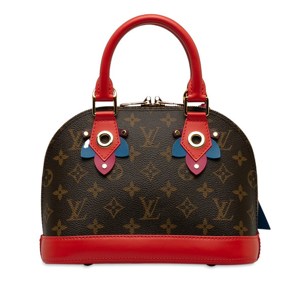 ルイ ヴィトン モノグラム アルマBB ハンドバッグ ショルダーバッグ 2WAY M41659 フラミンゴ レッド PVC レザー レディース LOUIS VUITTON 【中古】