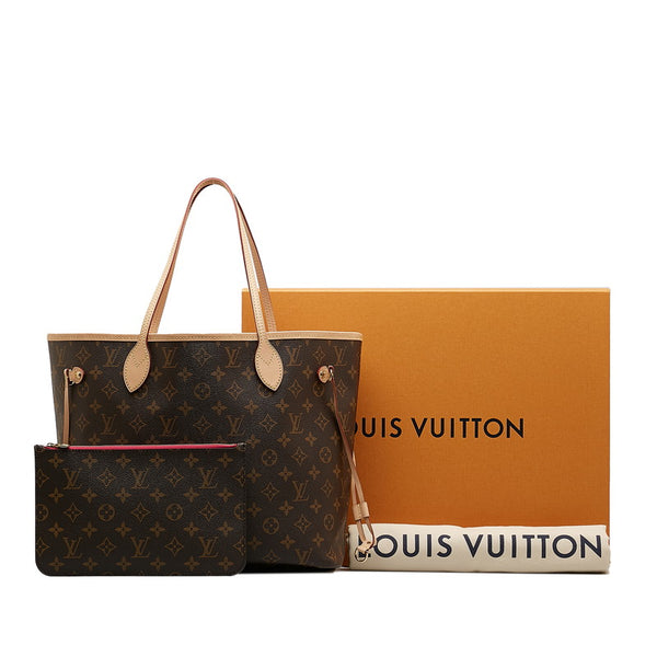 ルイ ヴィトン モノグラム ネヴァーフルMM トートバッグ M41178 ブラウン PVC レザー レディース LOUIS VUITTON 【中古】
