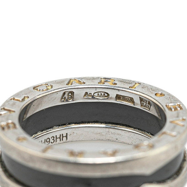 ブルガリ ビーゼロワン リング 指輪 #48 SV925 シルバー レディース BVLGARI 【中古】