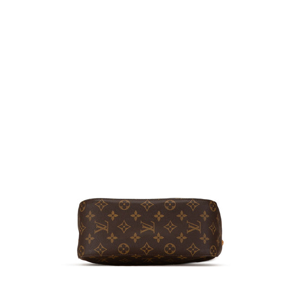 ルイ ヴィトン モノグラム ルーピングMM ショルダーバッグ ハンドバッグ M51146 ブラウン PVC レザー レディース LOUIS VUITTON 【中古】