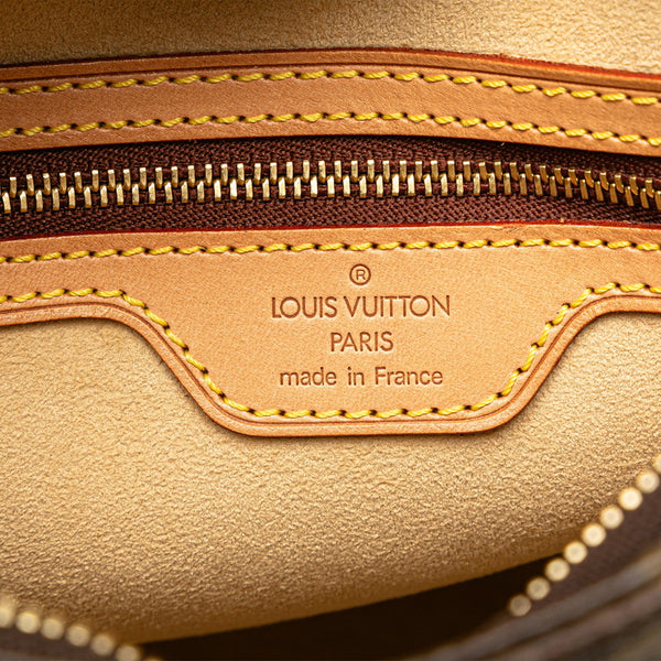 ルイ ヴィトン モノグラム ルーピングMM ショルダーバッグ ハンドバッグ M51146 ブラウン PVC レザー レディース LOUIS VUITTON 【中古】