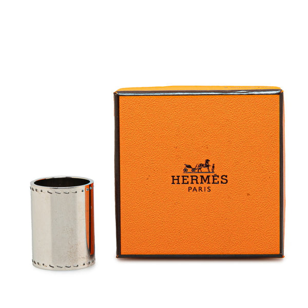 エルメス 筒型 スカーフリング シルバー メタル レディース HERMES 【中古】