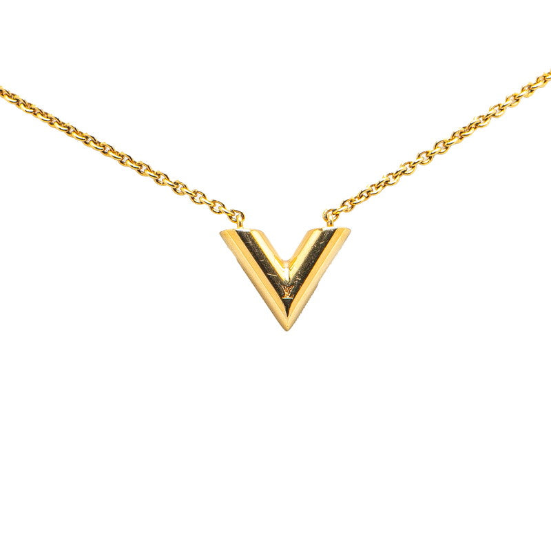 ルイ ヴィトン エッセンシャルV ネックレス M61083 ゴールド メッキ レディース LOUIS VUITTON 【中古】