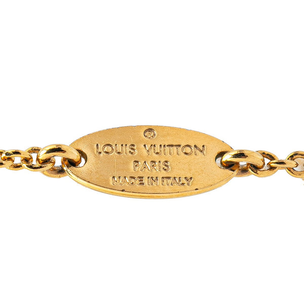 ルイ ヴィトン エッセンシャルV ネックレス M61083 ゴールド メッキ レディース LOUIS VUITTON 【中古】